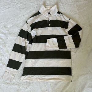 RSQ Mens green striped long sleeve